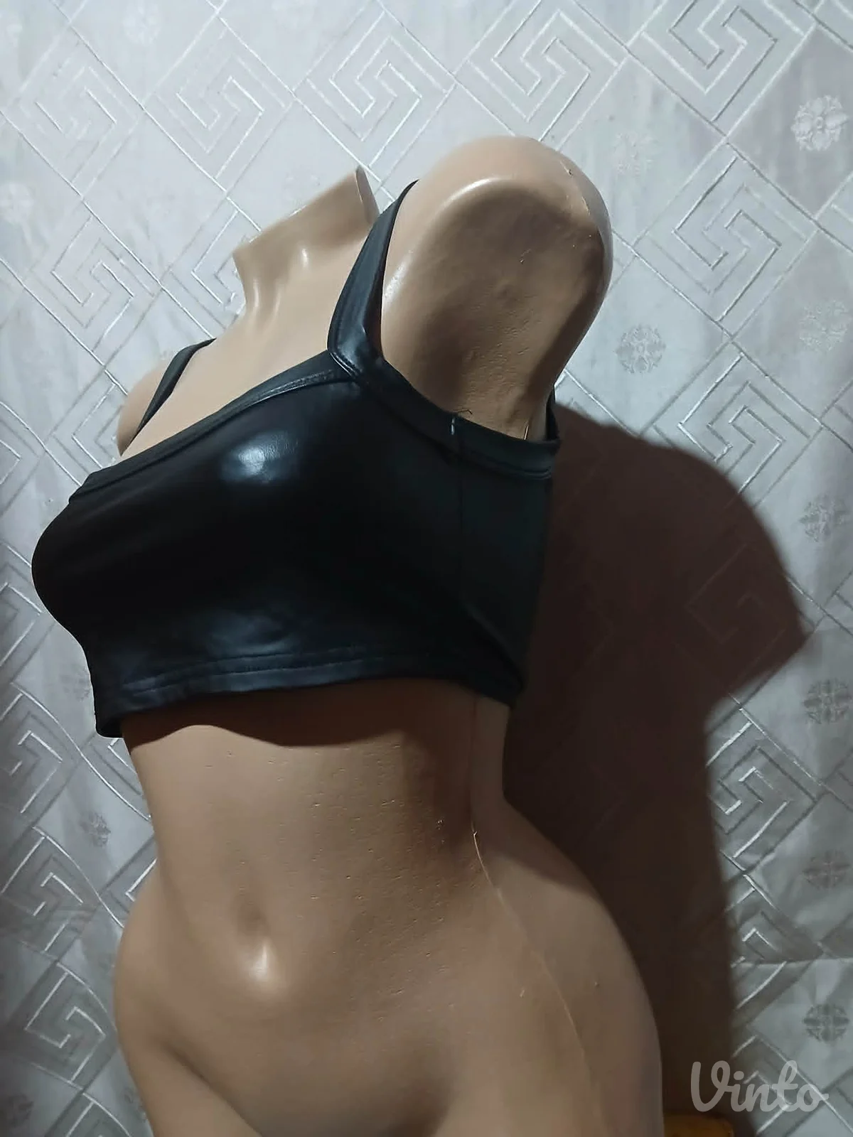 Latex/spandex top S