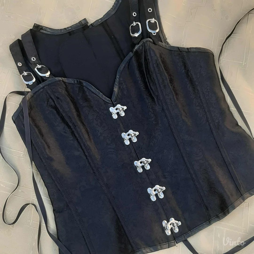 Gothic Brokat Korset sa bravicama i bretelama XL