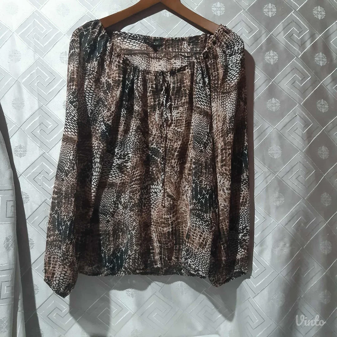 Amisu snake print providna bluza S