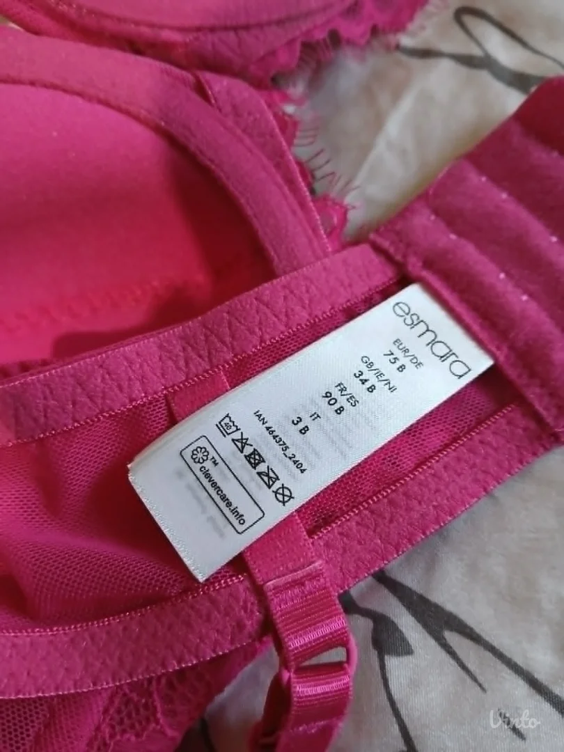 Roze Cipkasti brus 75B Novo sa ett.