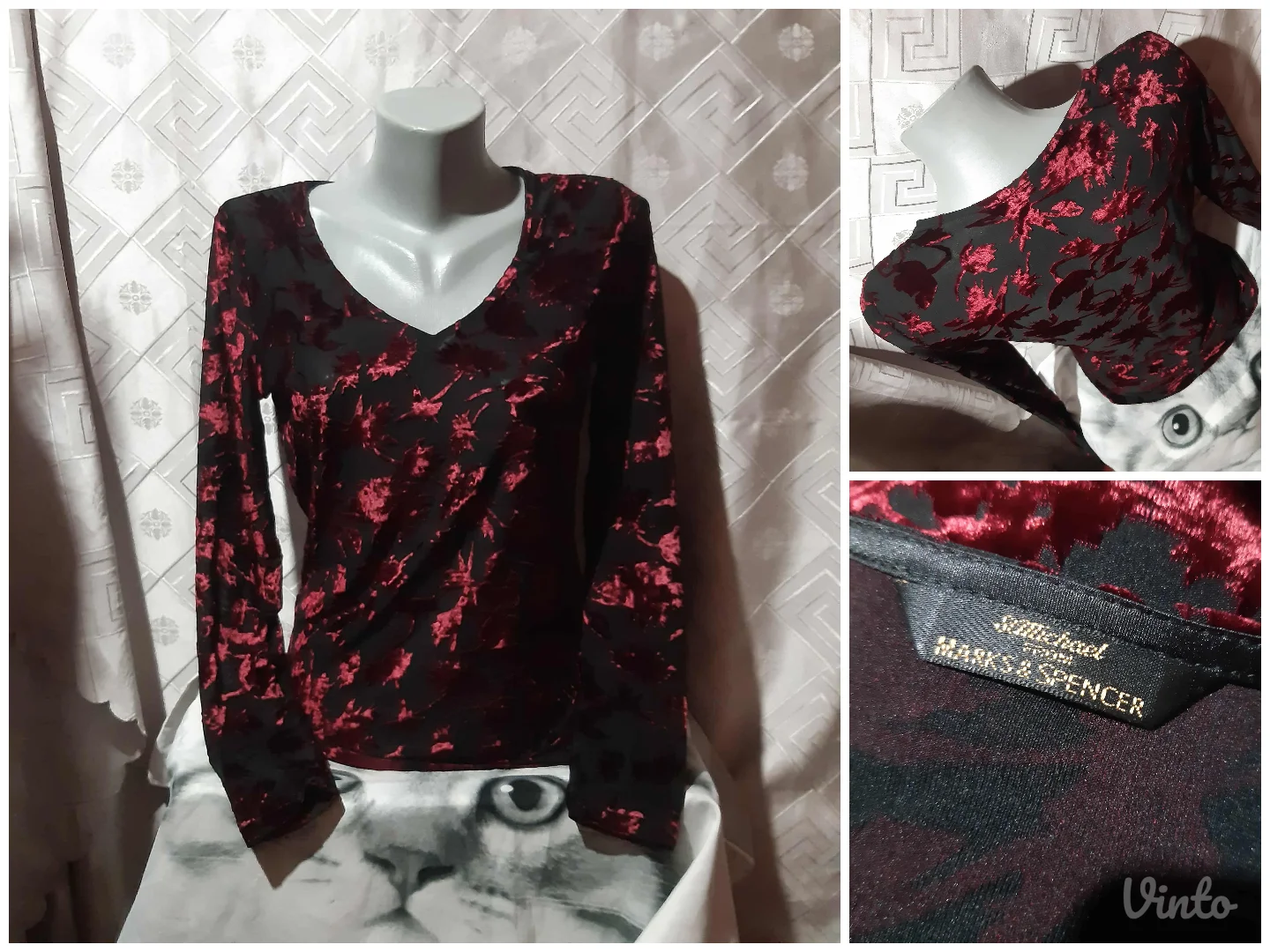 St. Michael by Marks & Spencer Bluza sa plisanim printom L