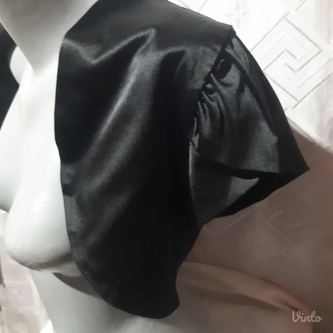 Crni bolero poput satena S/M