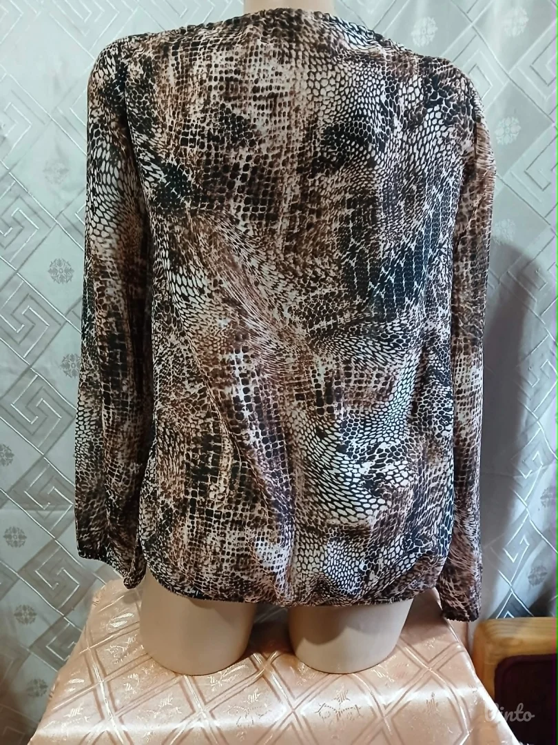 Amisu snake print providna bluza S