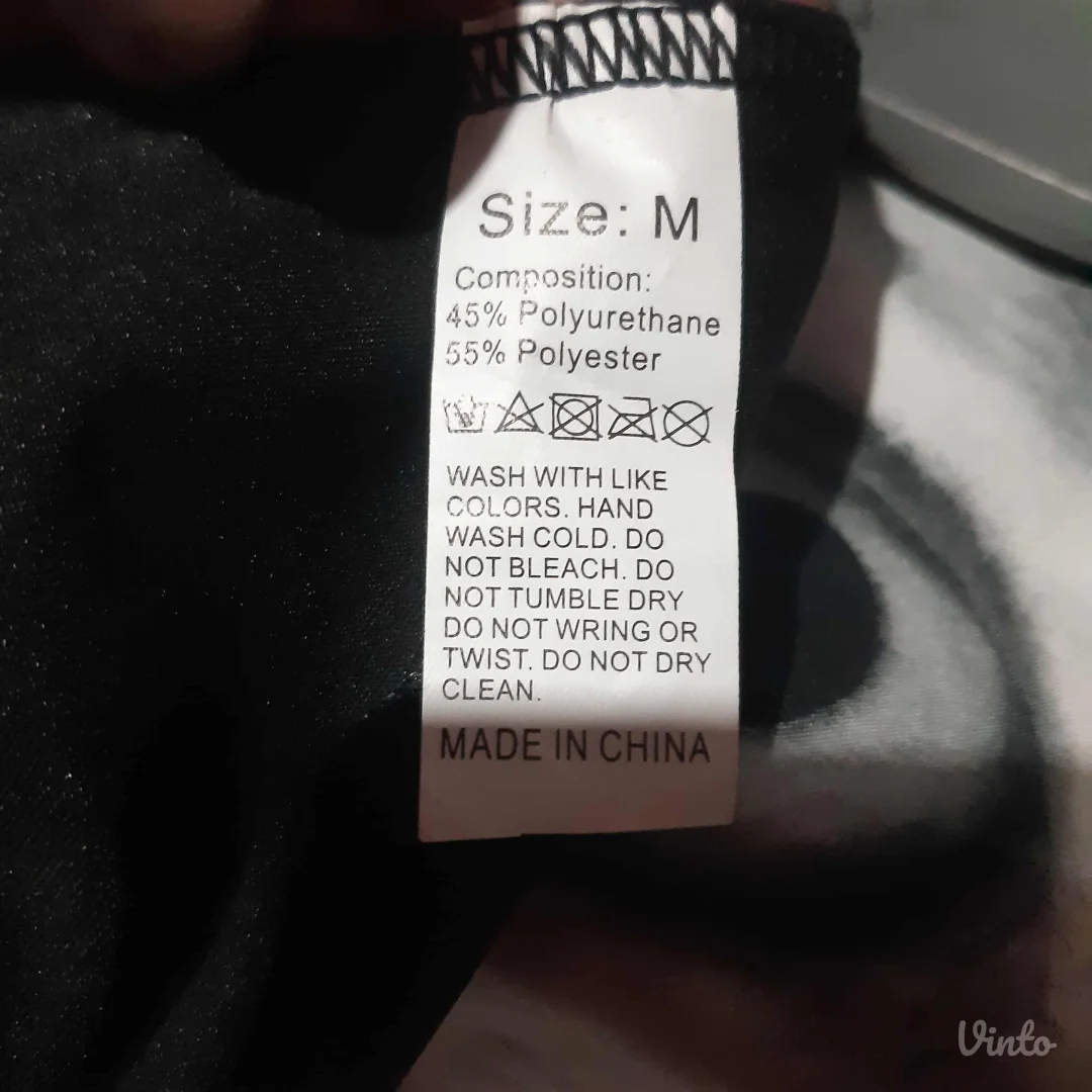 Crni Fetish PVC Brus M