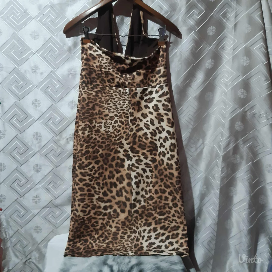 Leopard print Sexy Haljina S/M