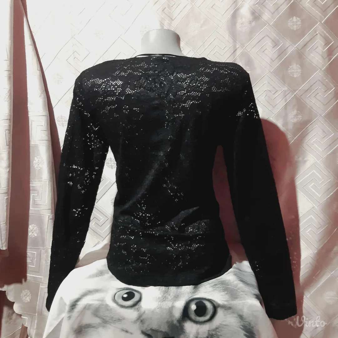Goth cipkasta crna bluza M/L