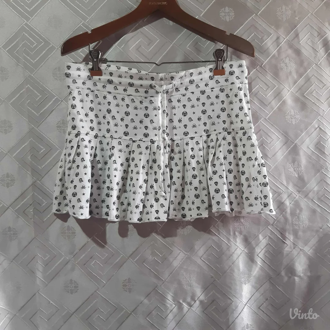 Punk/Goth Skull mini suknja M