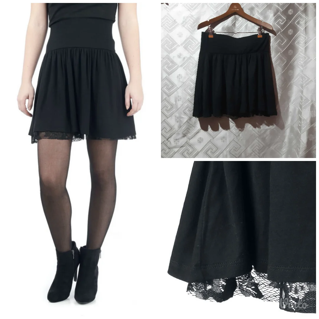 Gothic crna suknja Rotterdamned L