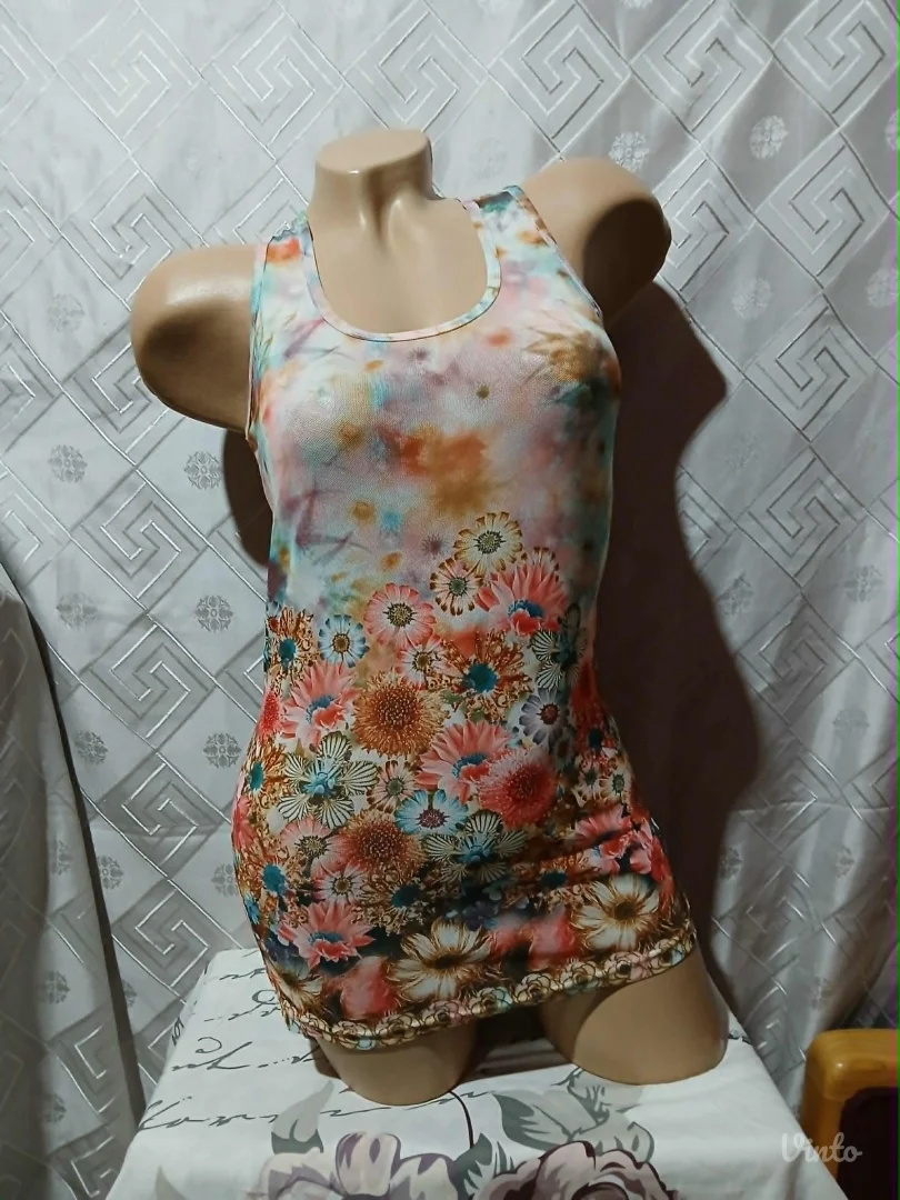 Mrezasta floral sarena majica S/M