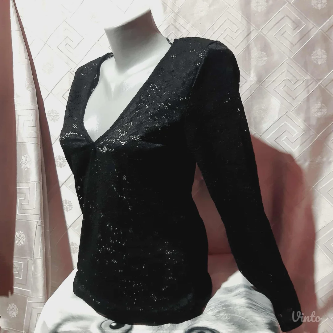 Goth cipkasta crna bluza M/L