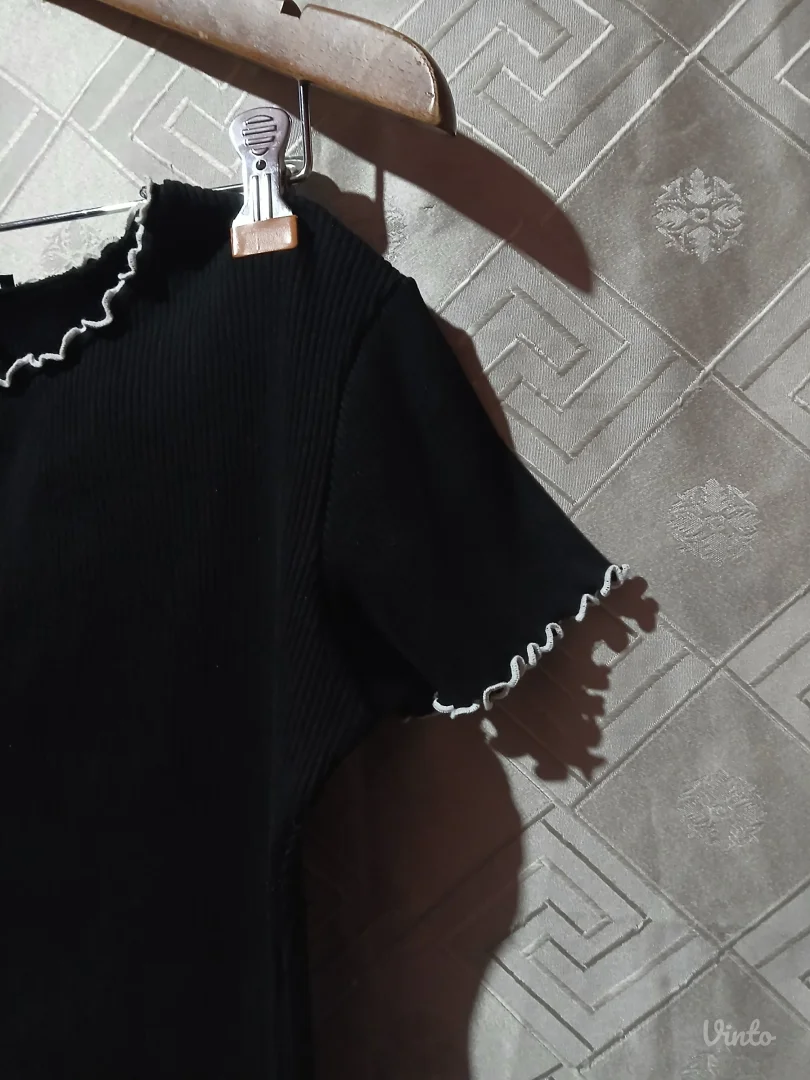 Zara Rebrasta tunika Pamuk/Elastin L