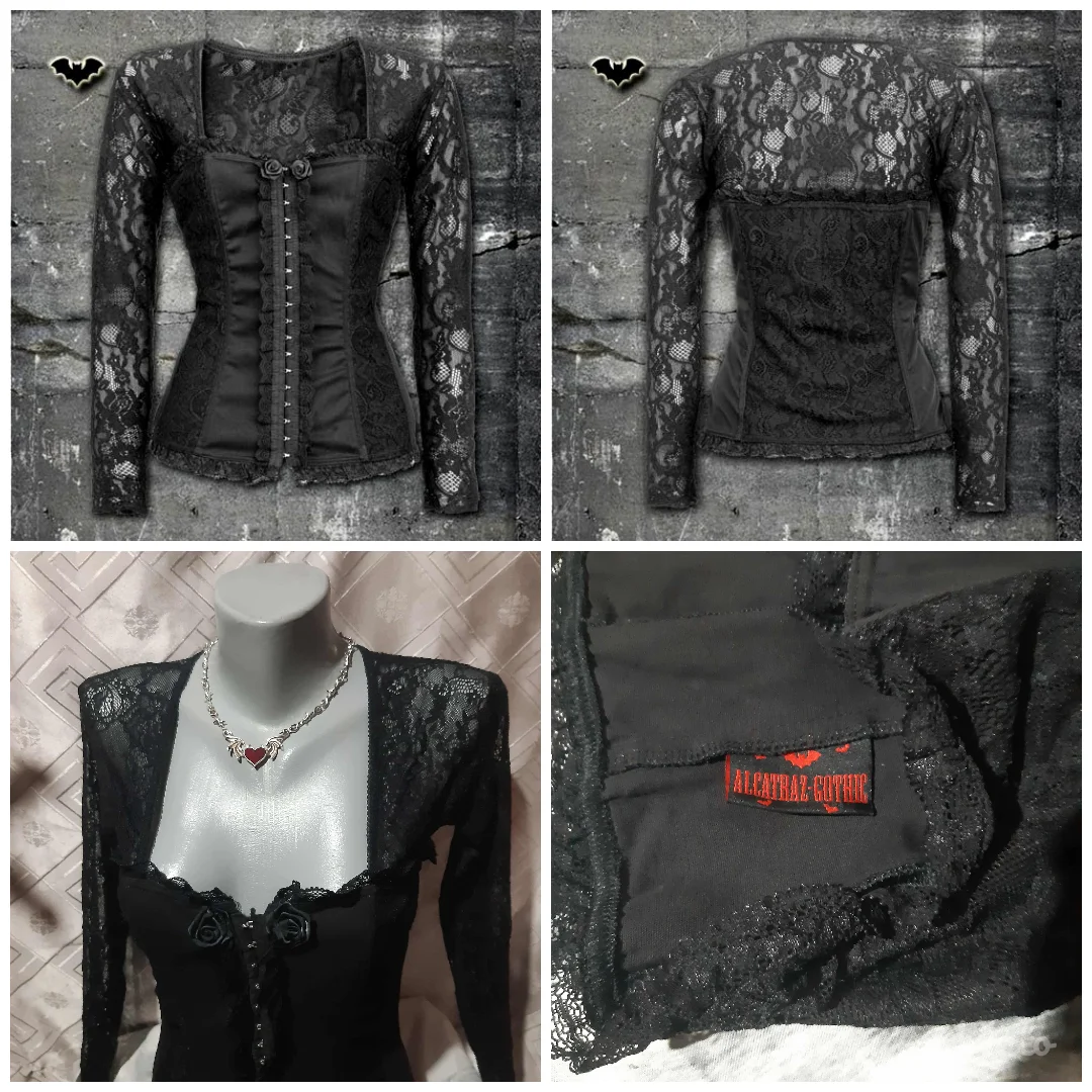 Alcatraz-Gothic Korset Bluza L