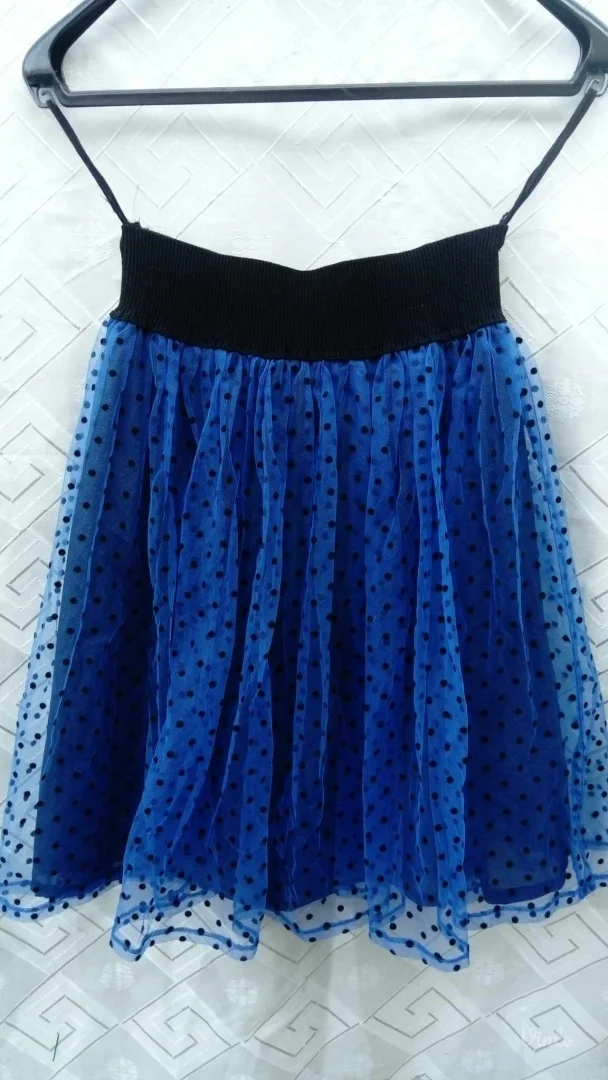 Plava til suknja na plišane tufnice S-L