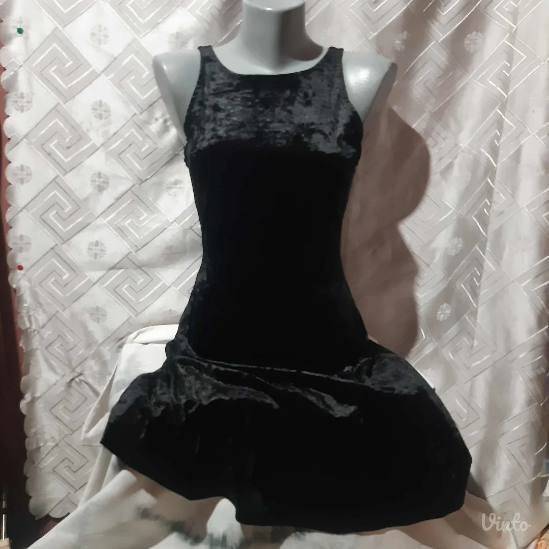 H&M Mala Crna Plisana Haljina XS/S