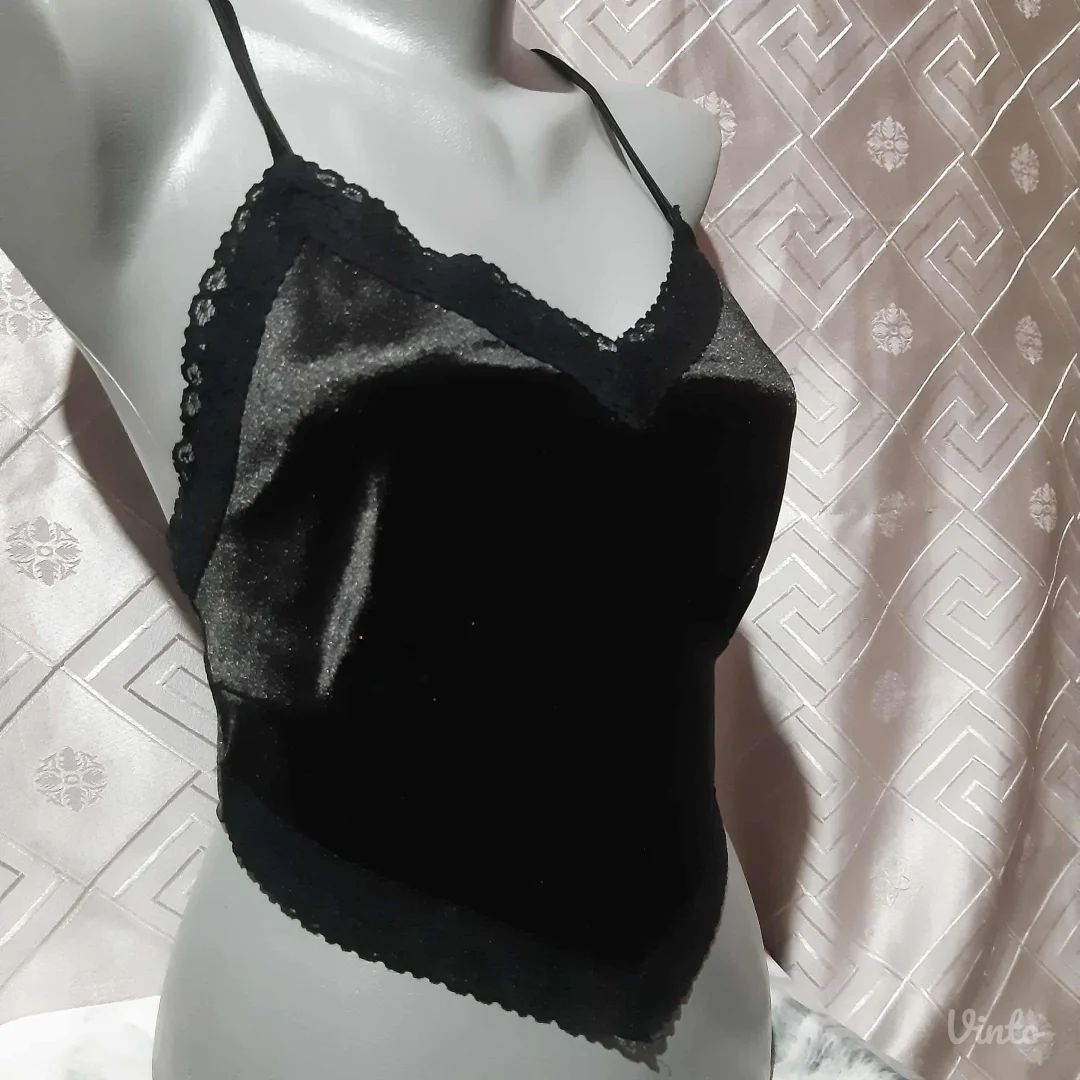 Goth Crop Top majica M