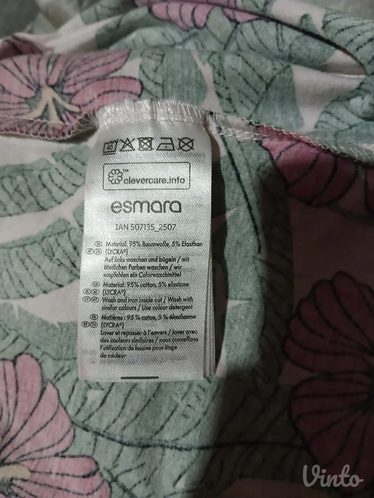 Esmara floral haljina Pamuk/elastin M