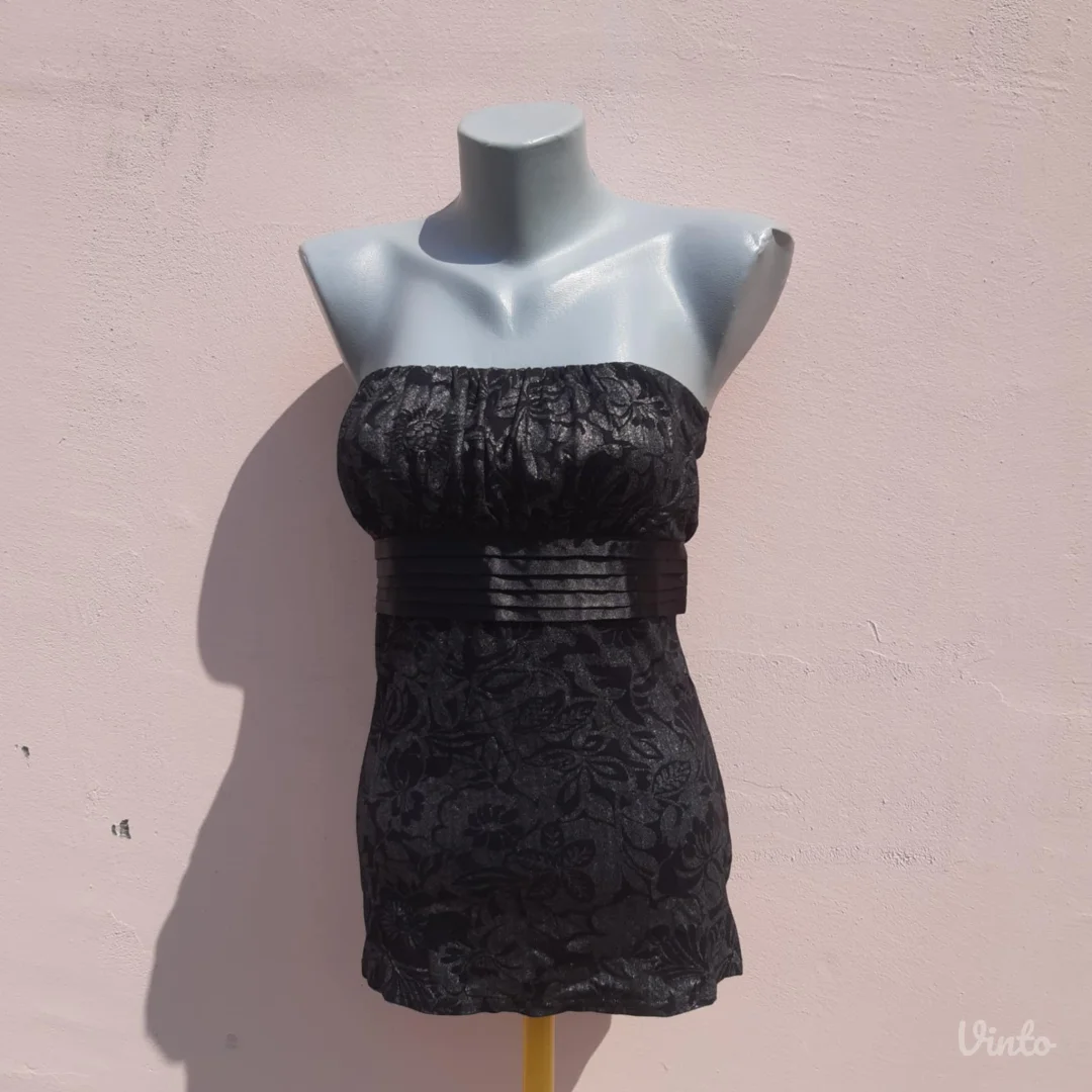 Orsay srebrno crni top M/L