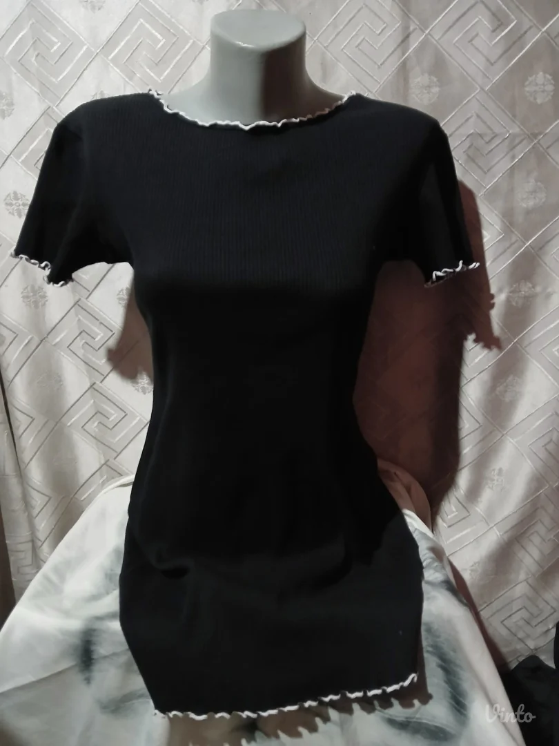 Zara Rebrasta tunika Pamuk/Elastin L