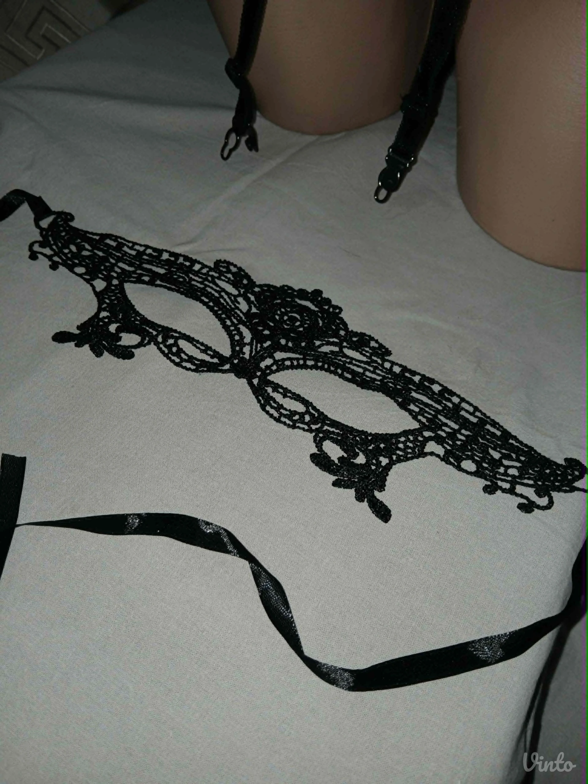 Sexy crni halteri L/XL+Maska