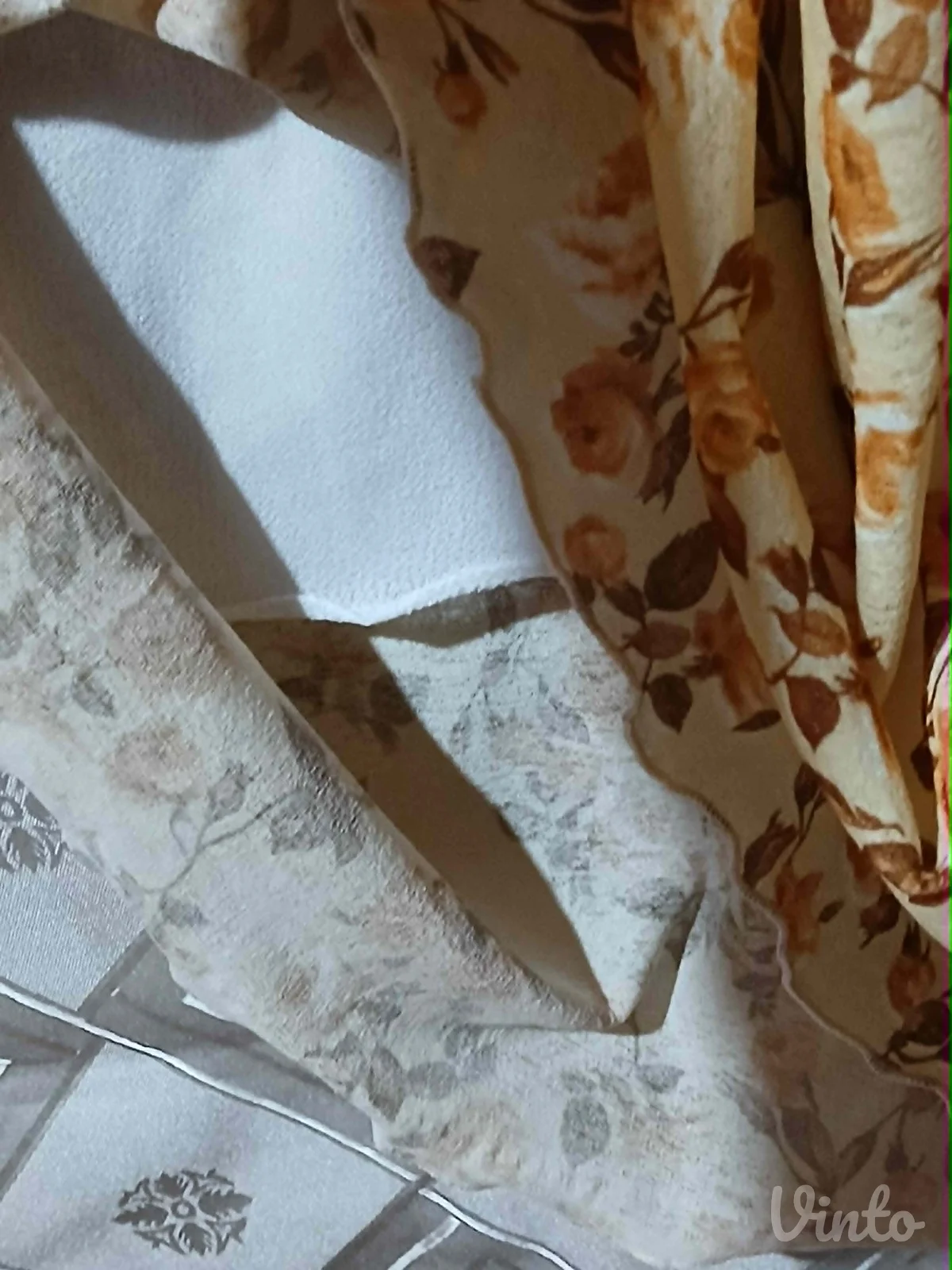 Retro suknja ruze print S