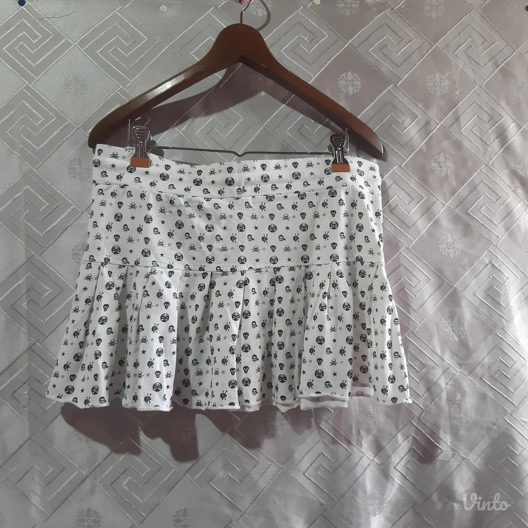 Punk/Goth Skull mini suknja M