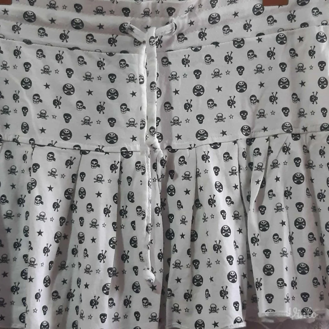 Punk/Goth Skull mini suknja M