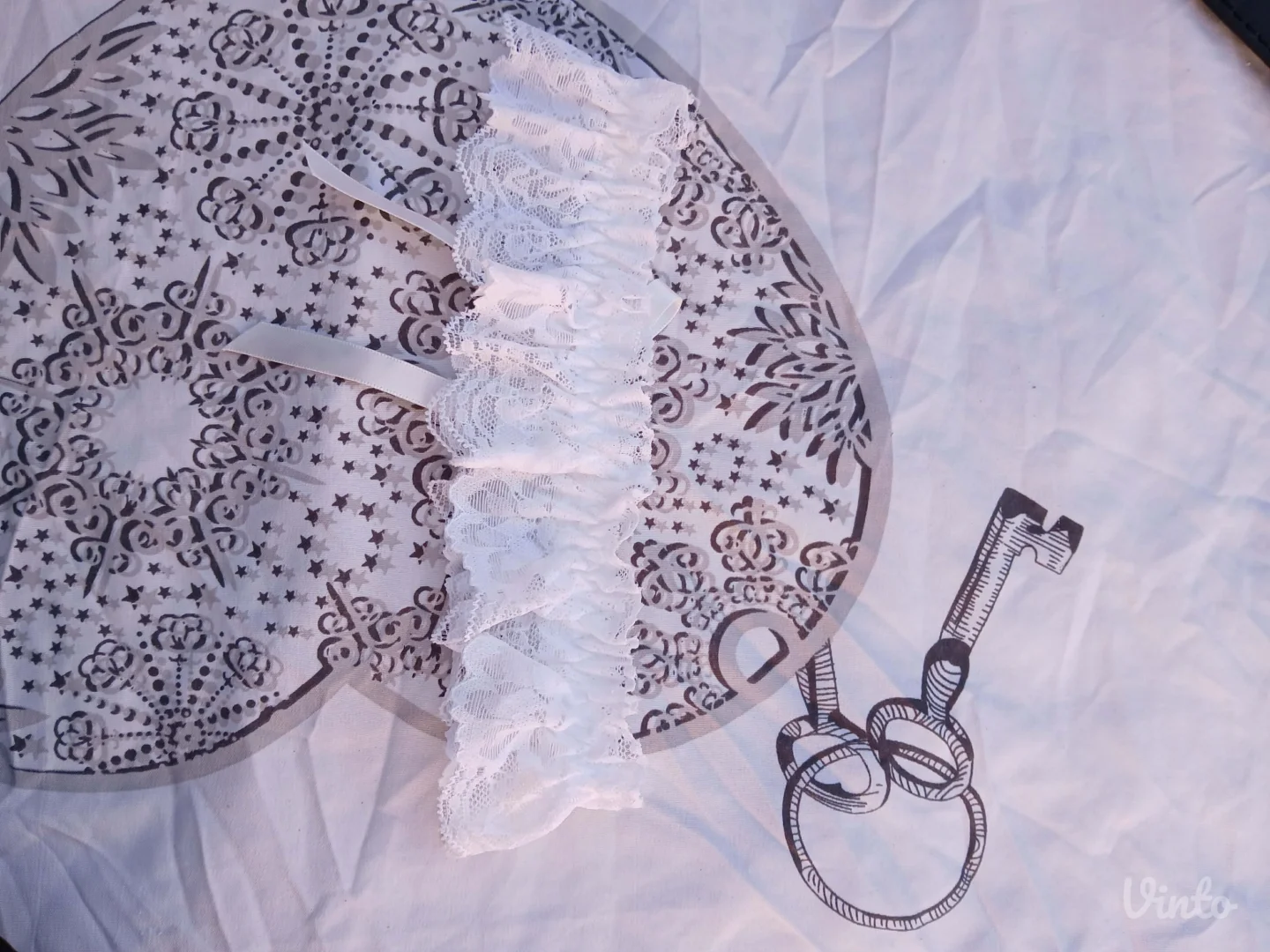 Bela Cipkasta podvezica One Size