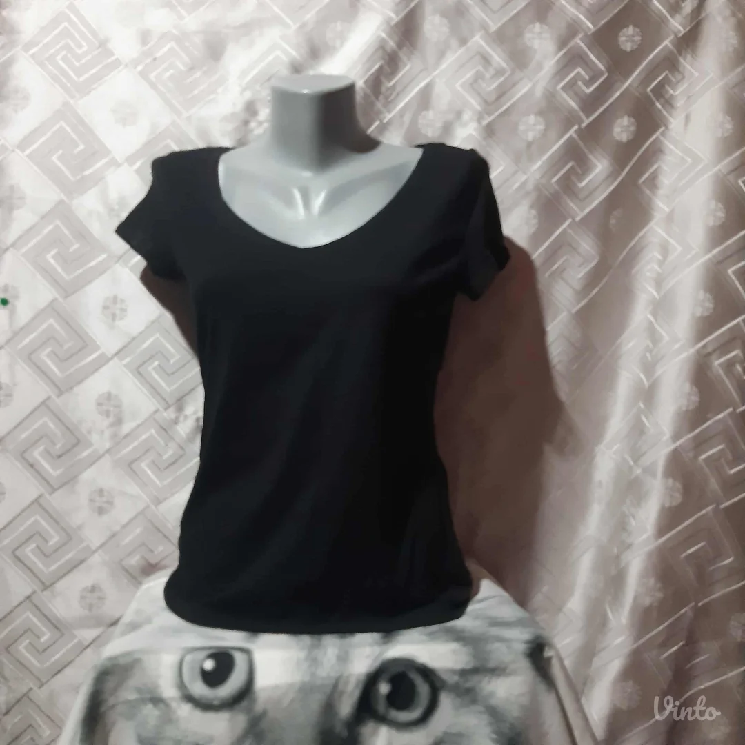 Mrežasta crna tunika i crna majica M/L