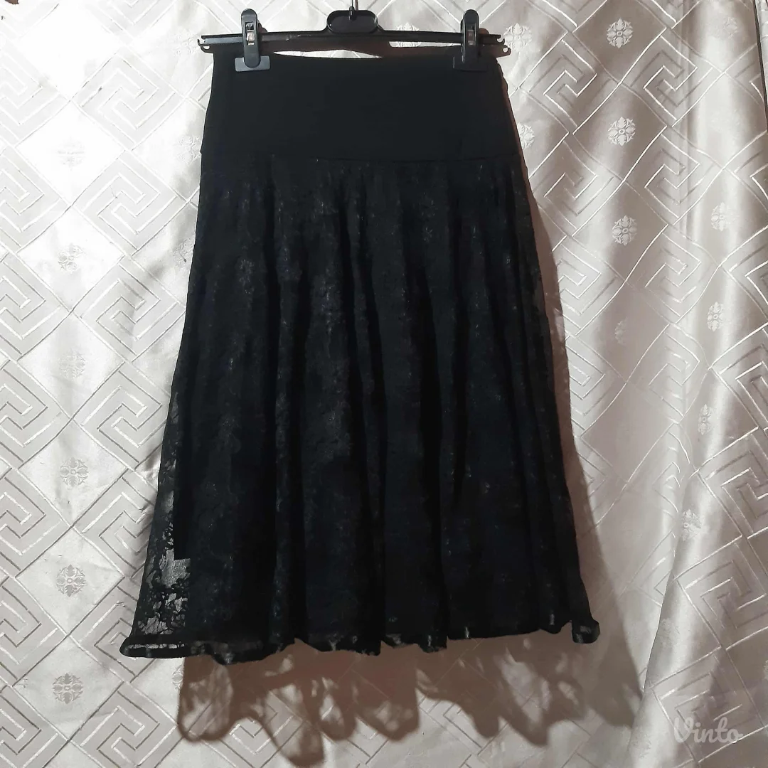 Goth crna suknja od cipke S/M