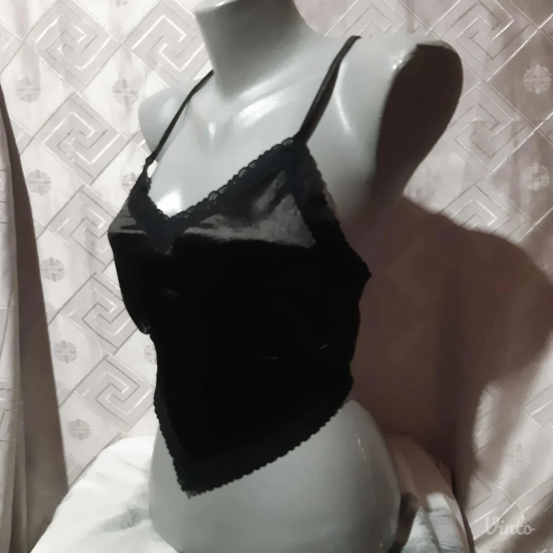 Goth Crop Top majica M