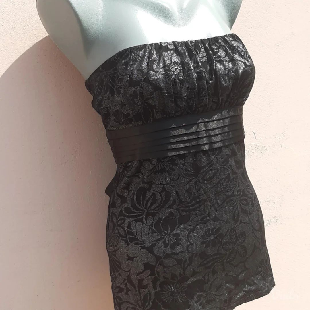 Orsay srebrno crni top M/L