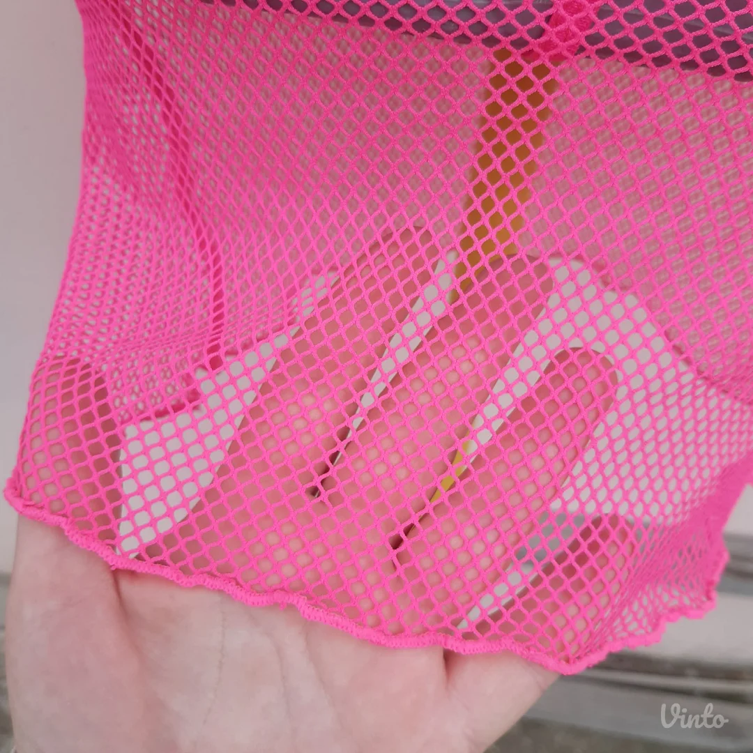 Nov Seven 'til Midnight Fetish Neon roze mrezasti set