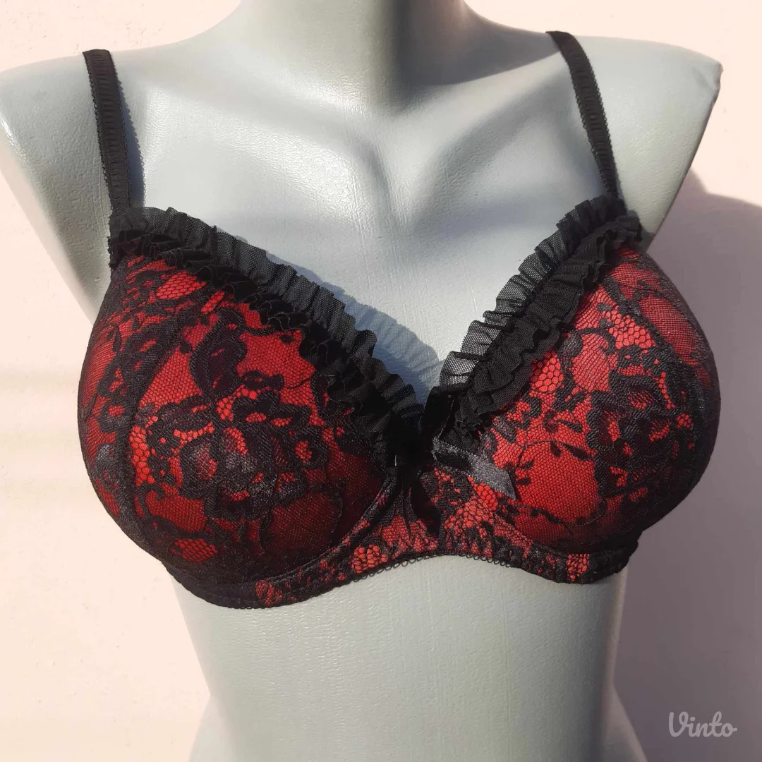 Body Flirt Crveno-Crni brus 75D(36/38)