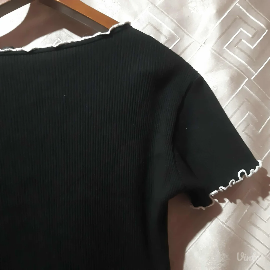 Zara Rebrasta tunika Pamuk/Elastin L