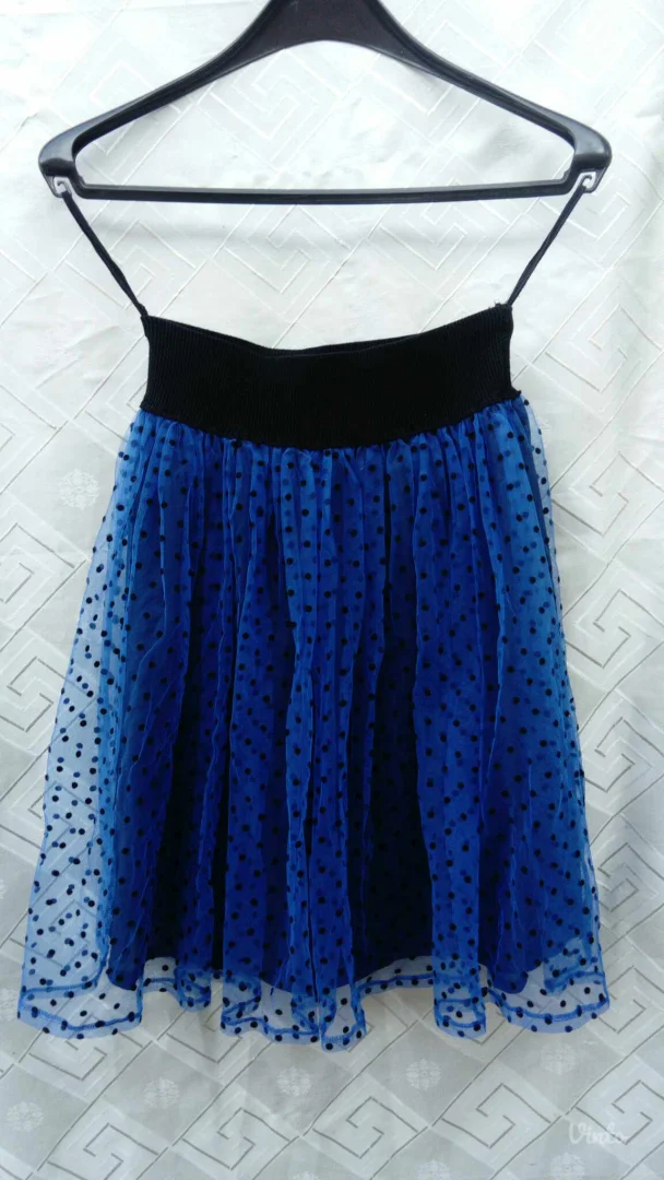 Plava til suknja na plišane tufnice S-L