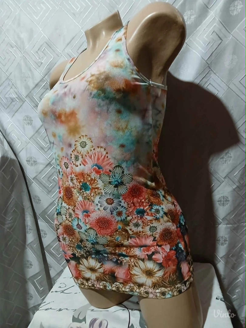 Mrezasta floral sarena majica S/M