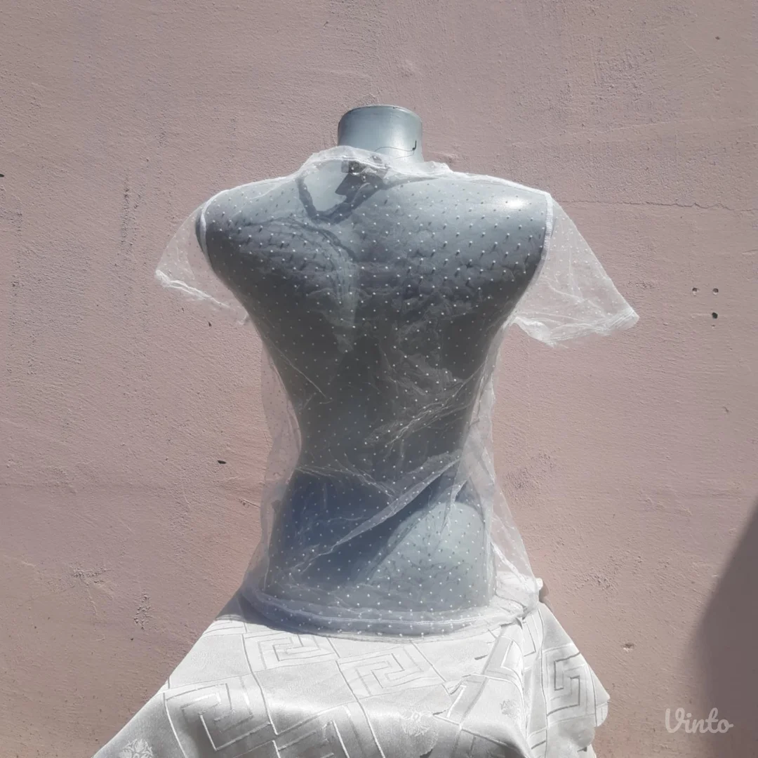 Primark Bela bluza til mrezica na tufnice XS-S