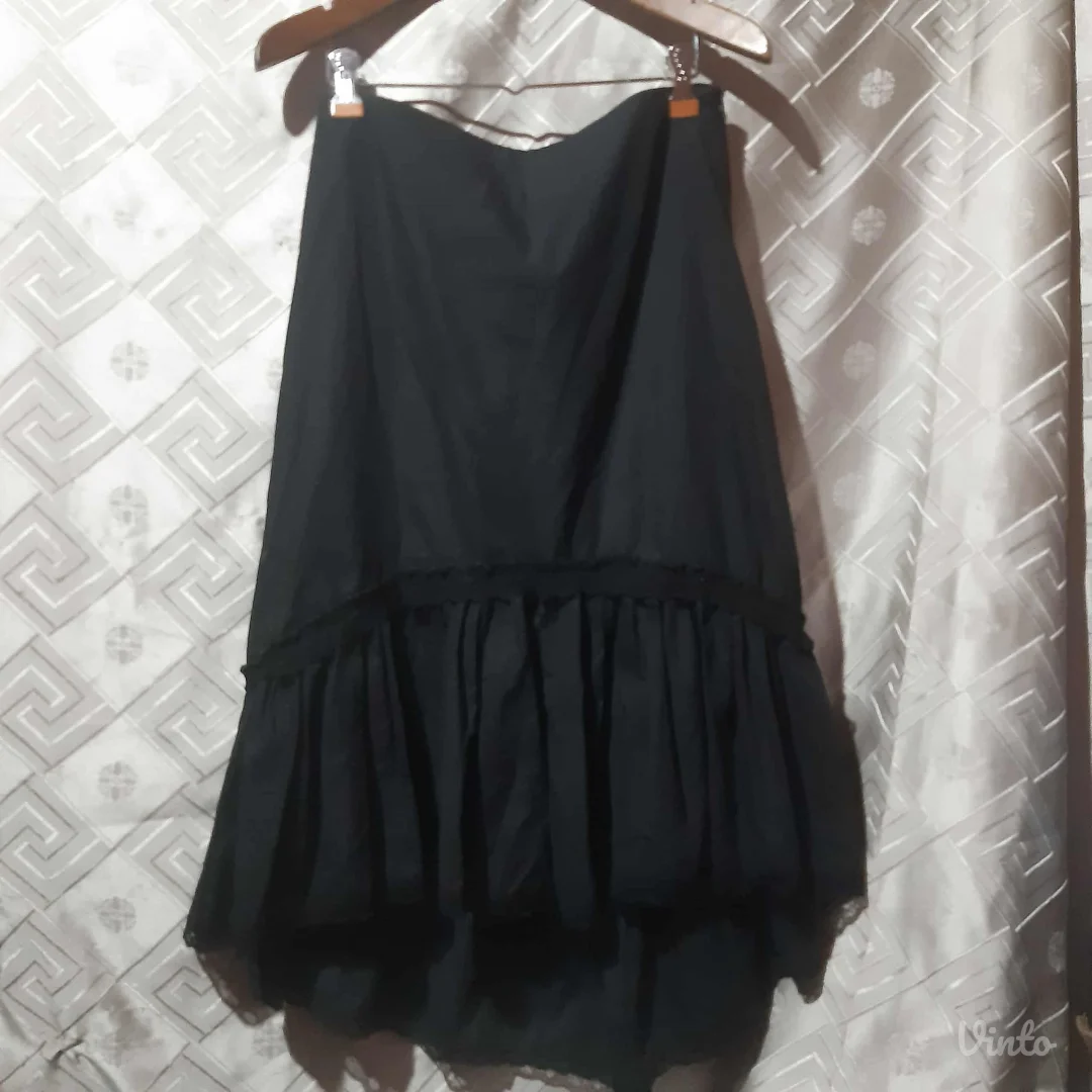 Goth crna midi suknja S/M