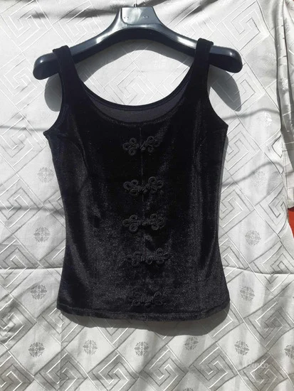 Goth Vamp Crna Plisana majica M/L