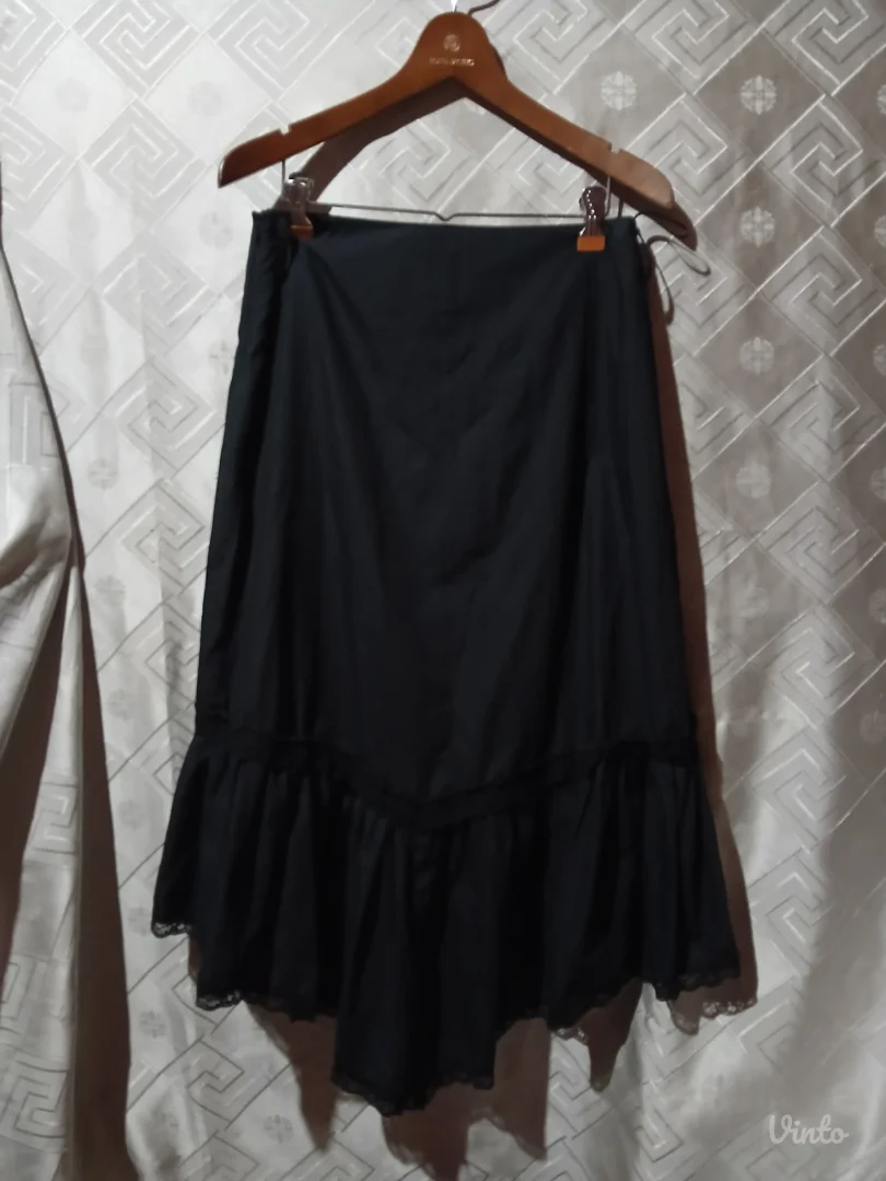 Goth crna midi suknja S/M