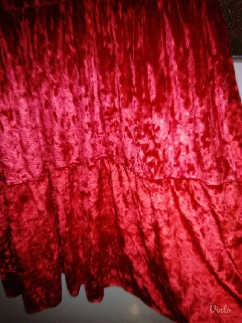 Sinsay crvena plisana haljina M Novo sa ett.