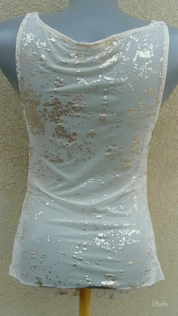 Reserved mrezasta bluza sa zlatnim detaljima S Rasprodaja