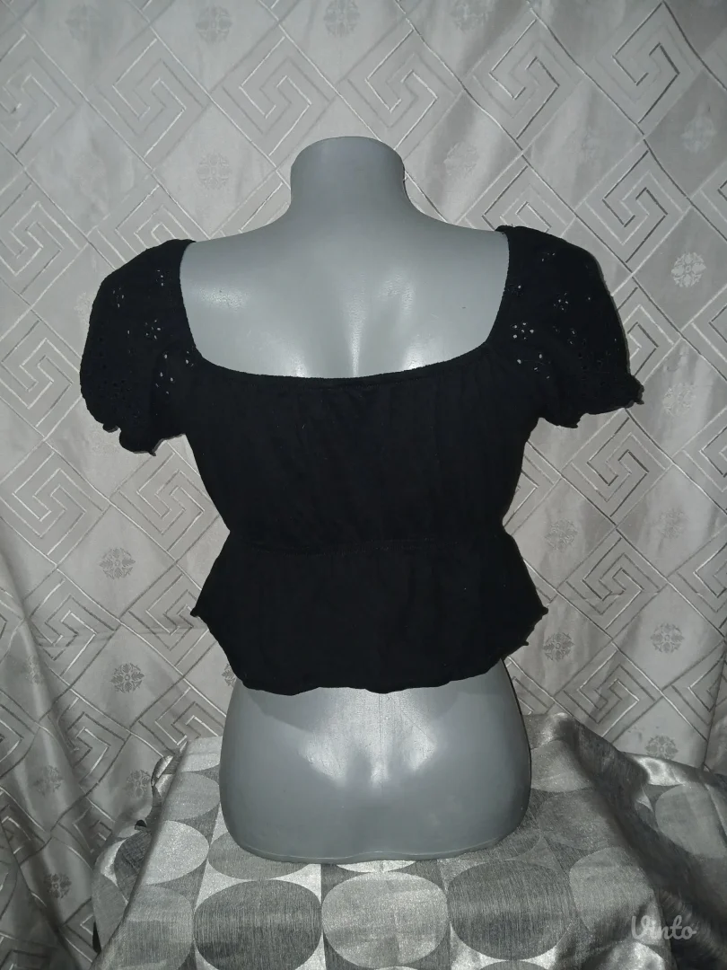 House brand crni Crop Top S