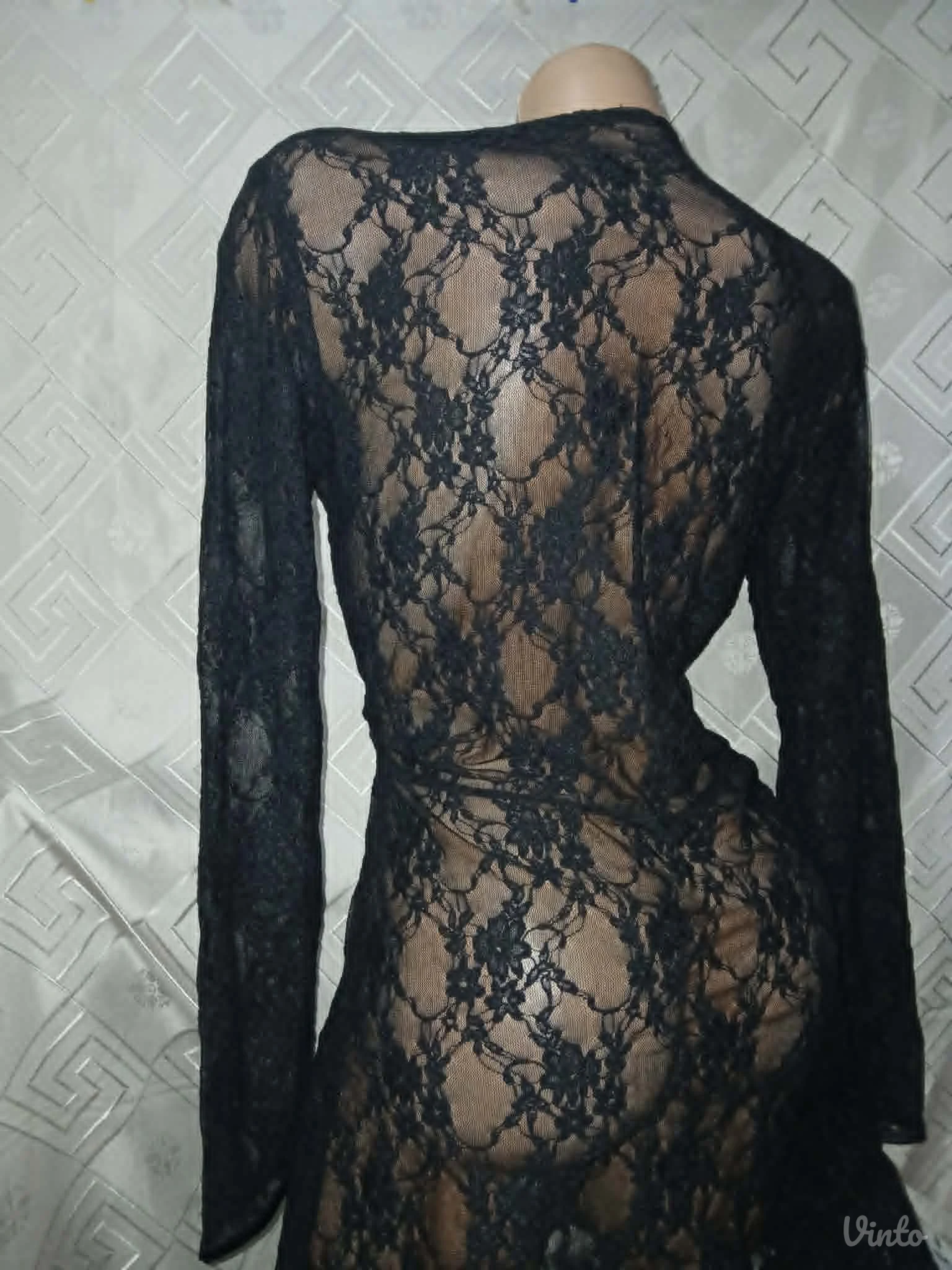 Cipkasti Crni ogrtac M/L