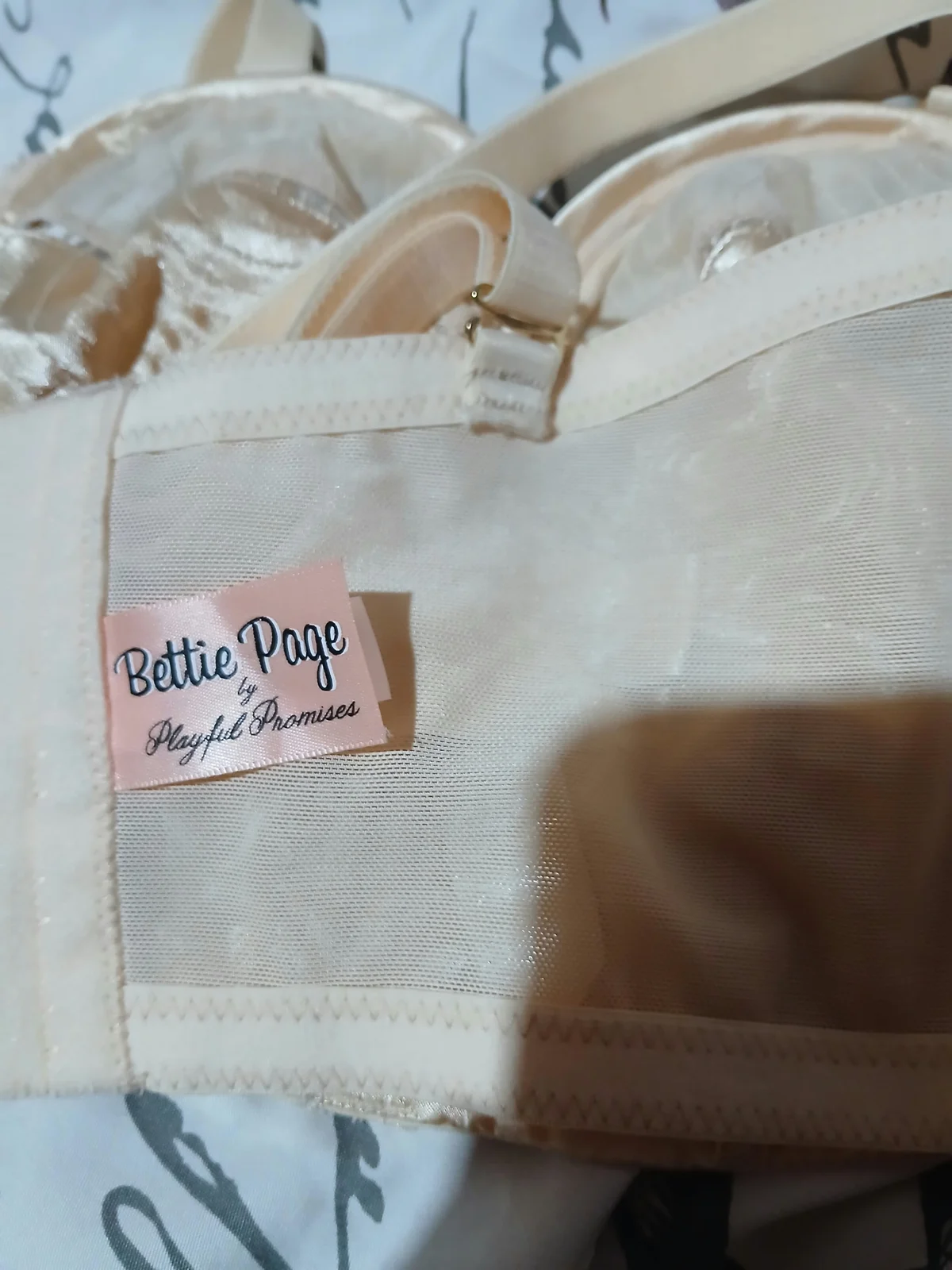 Bettie Page Vintage Style Overwire Bra 75A