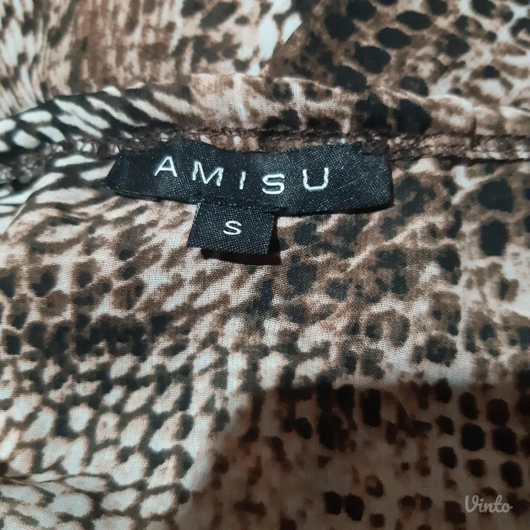 Amisu snake print providna bluza S