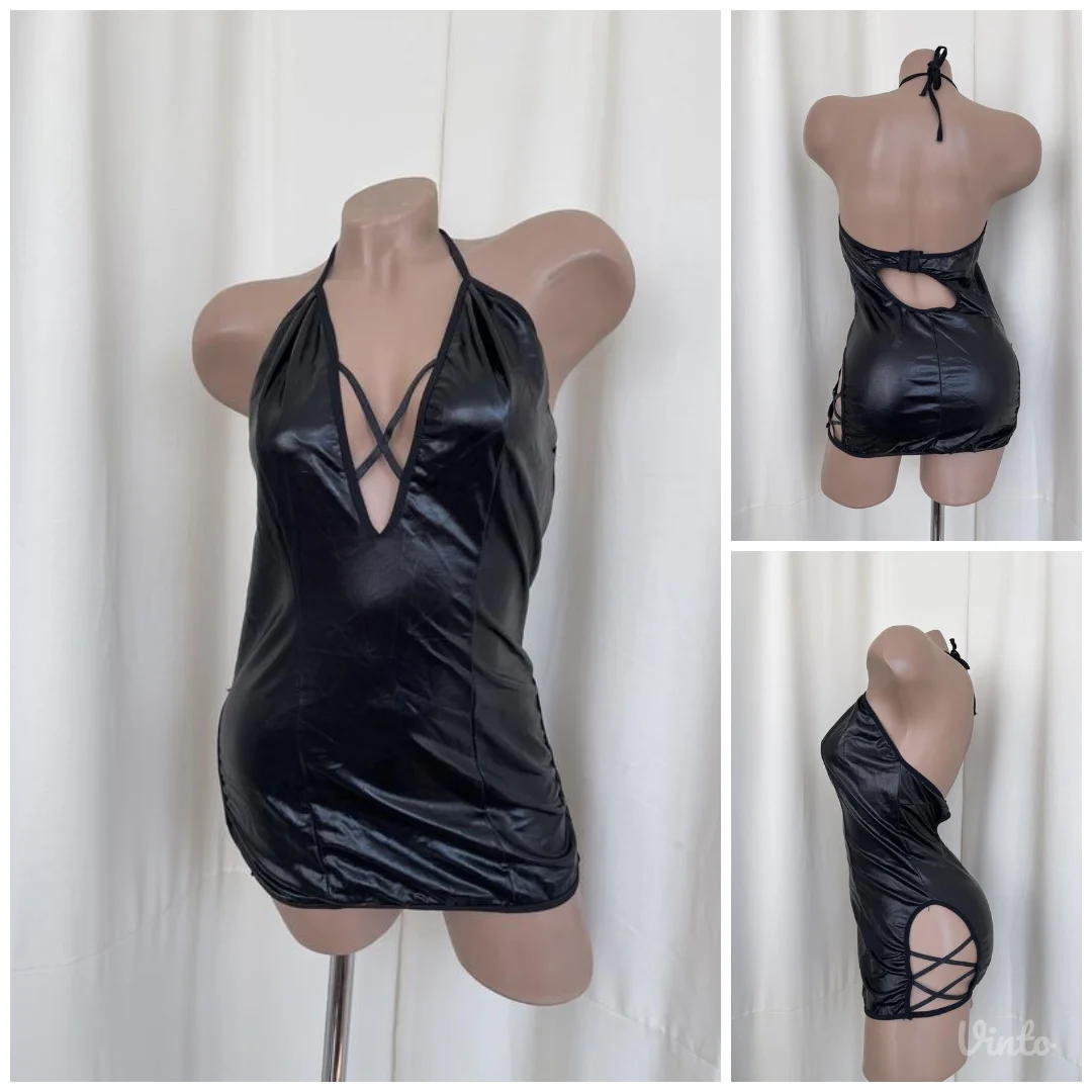 Latex Fetish Sexy Haljina XL