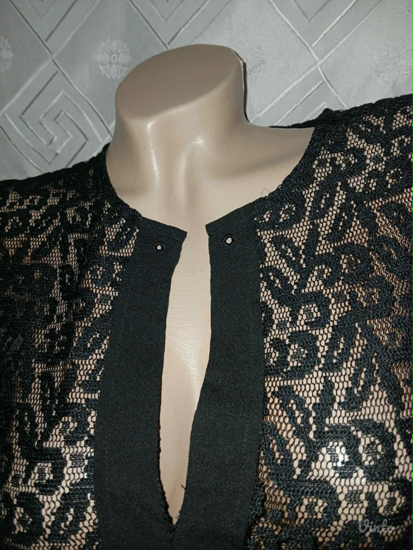 Calliope crna cipkasta bluza L
