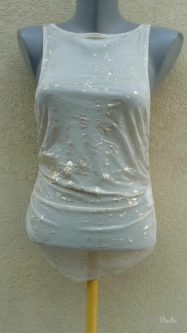 Reserved mrezasta bluza sa zlatnim detaljima S Rasprodaja