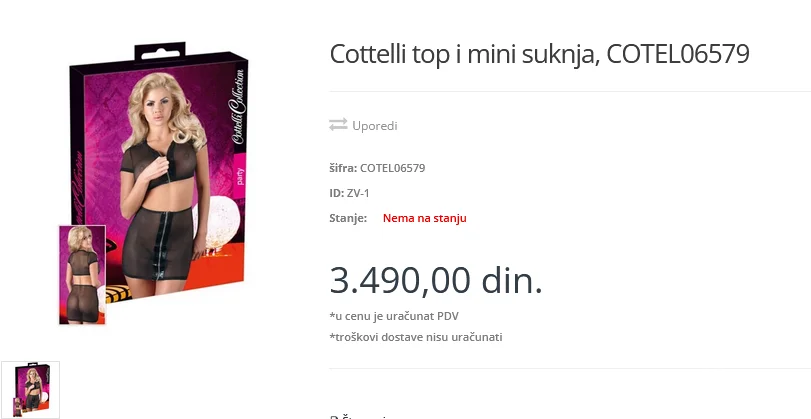 Cottelli Collection Sexy Fetish Set M